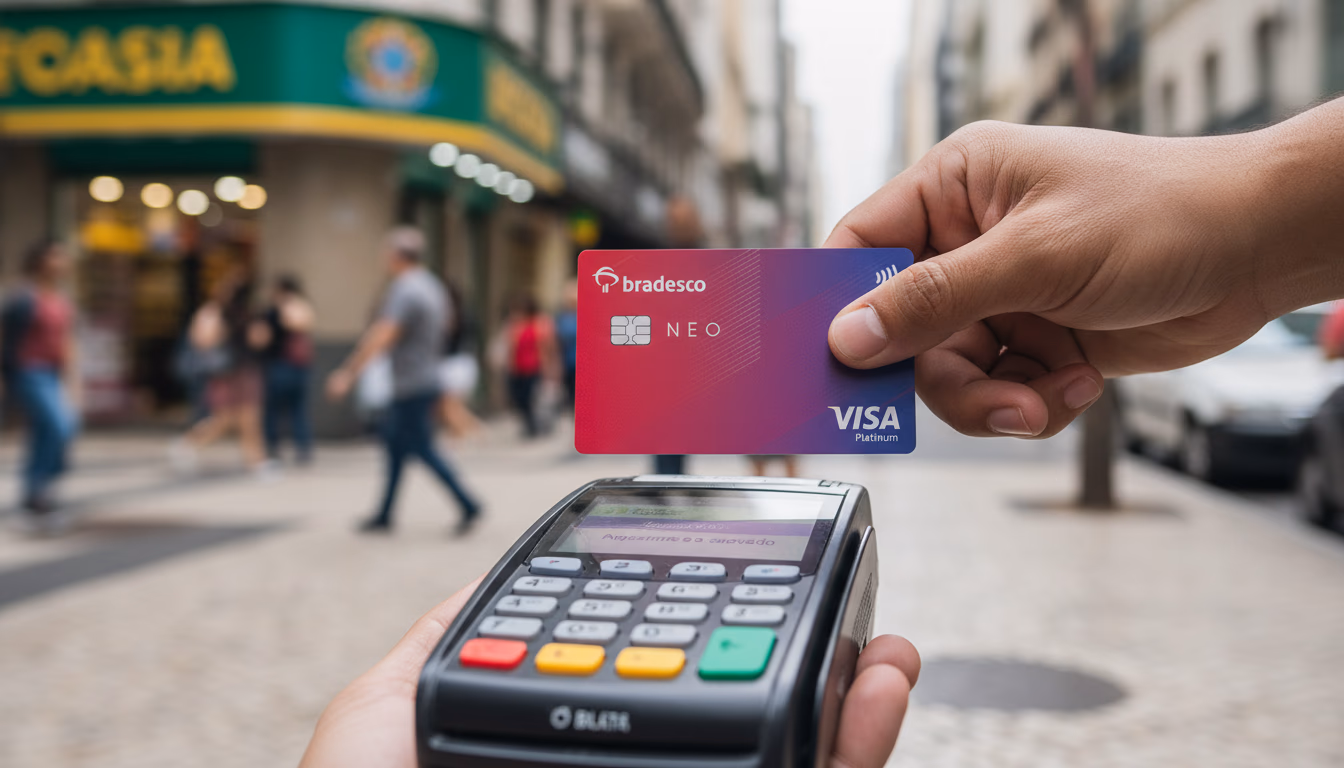 Bradesco Neo Visa Platinum: Cashback 1% e Anuidade Grátis